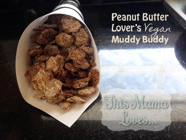 Peanut butter muddy buddy snack