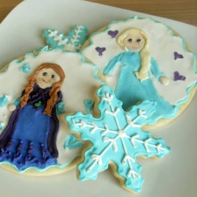 Decorated Sugar Cookies: Disney Frozen Anna and Elsa