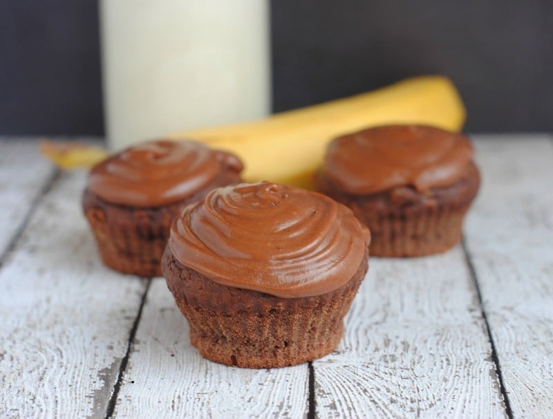chocolate banana nutella cupcake recipe