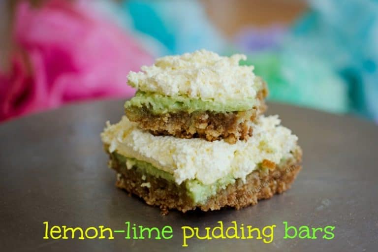 Lemon Lime Pudding Bars Recipe This Mama Loves