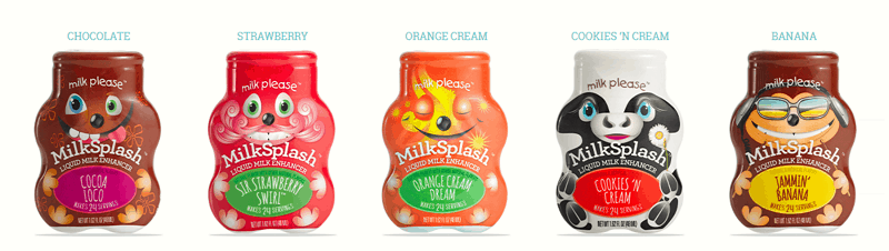 milksplash milk flavor options