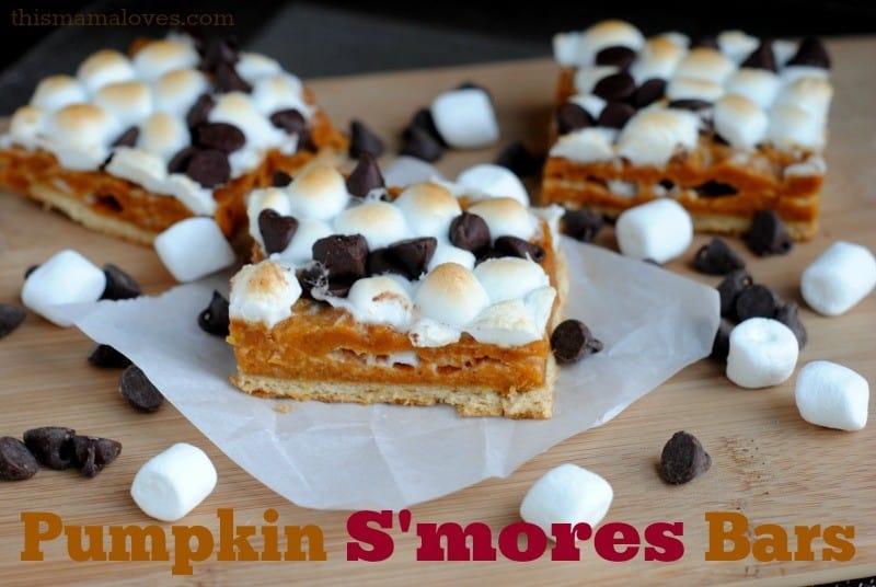 pumpkin smores bars