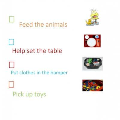 Printable Preschool Chore Chart