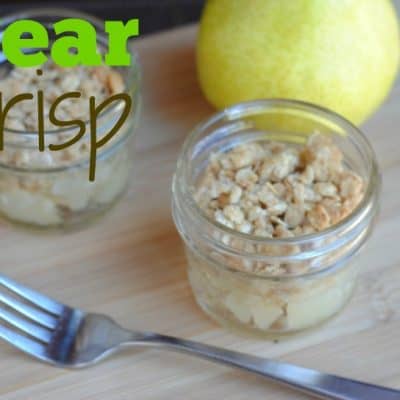 Mason Jar Recipes: Pear Crisp