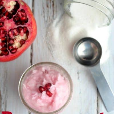 Pomegranate Sugar Scrub Homemade Recipe