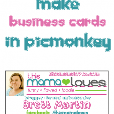 How to Make Business Cards in PicMonkey