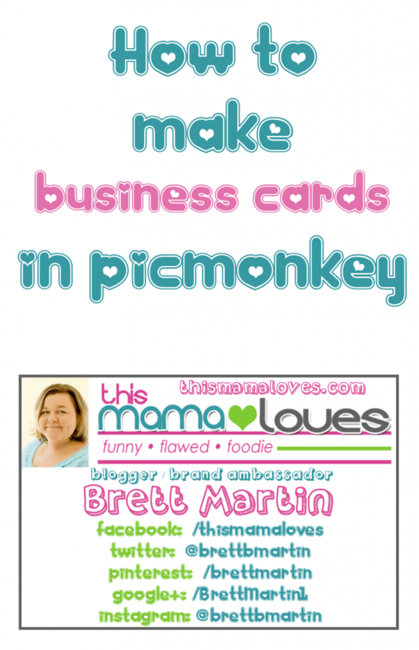 How to Make Business Cards in PicMonkey