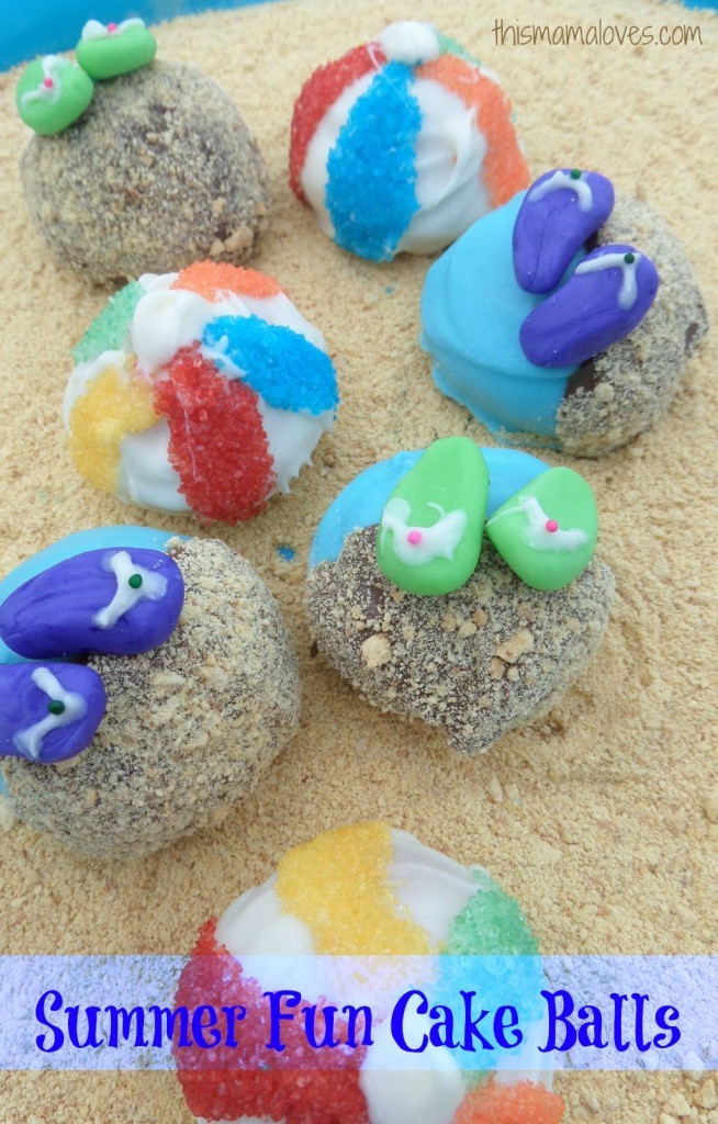 summer fun cake balls