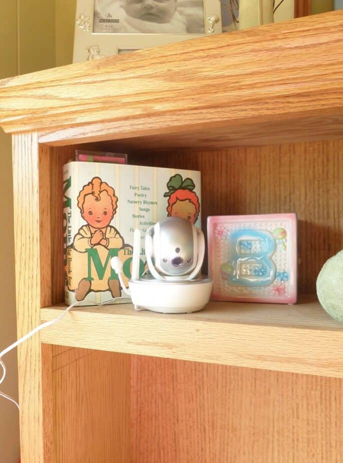 vtech monitor on shelf