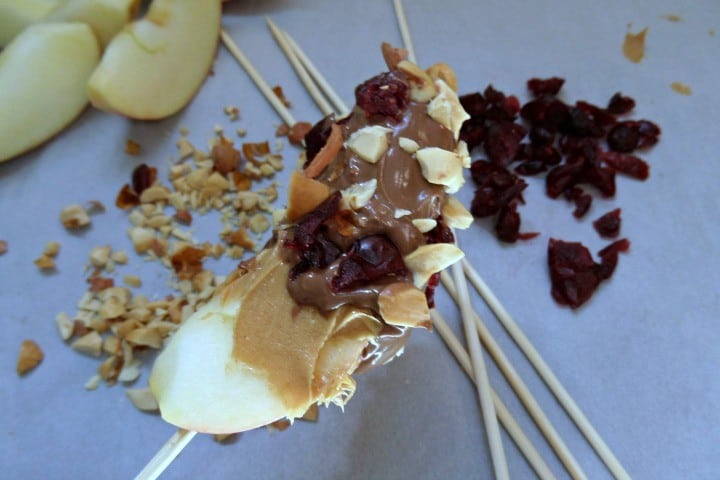 apple snacks prep