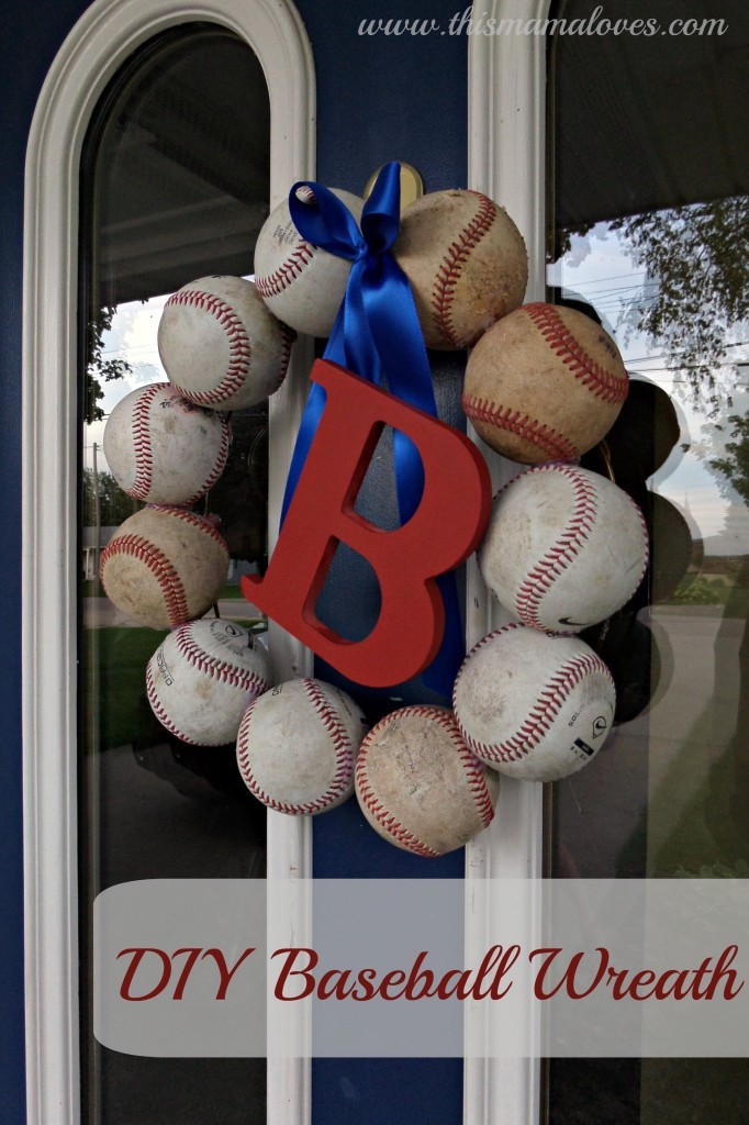 DIY Baseball Wreath