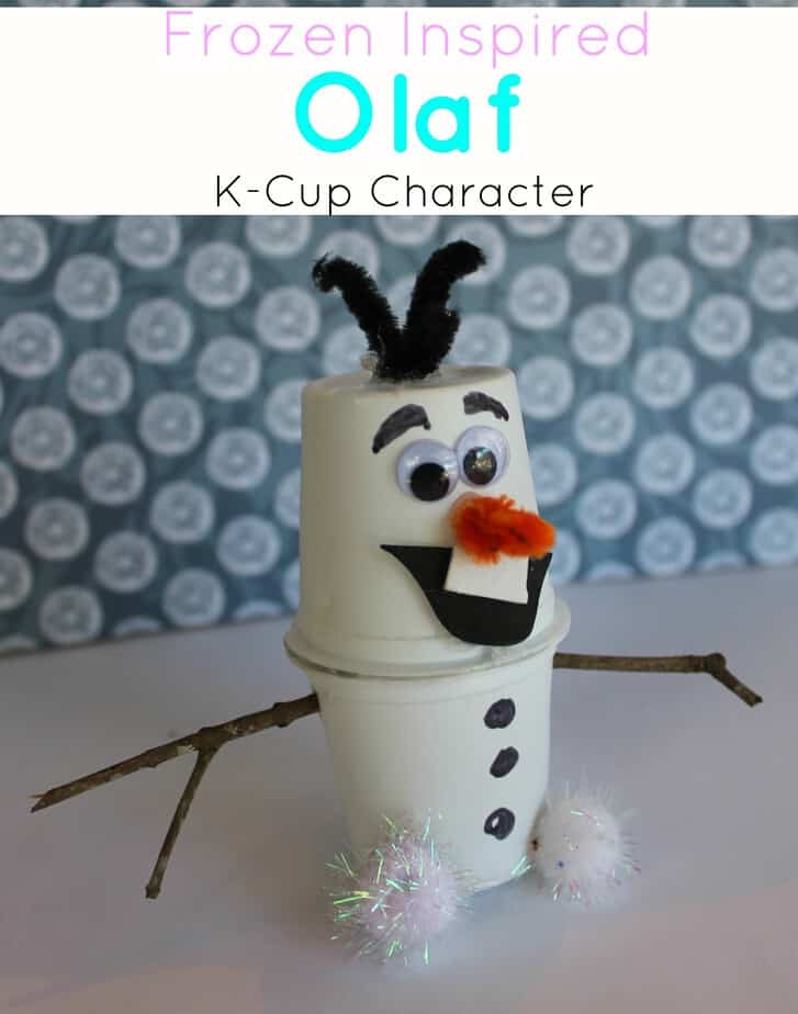 frozen craft olaf upcycle k cup project