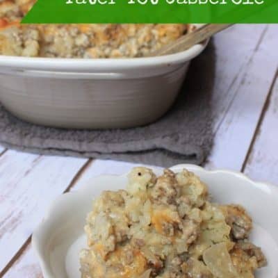 sour cream and onion tater tot casserole