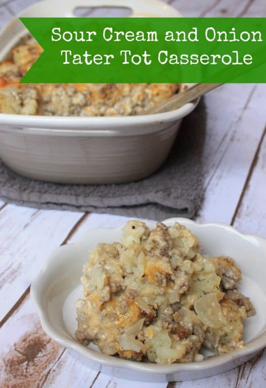 sour cream and onion tater tot casserole