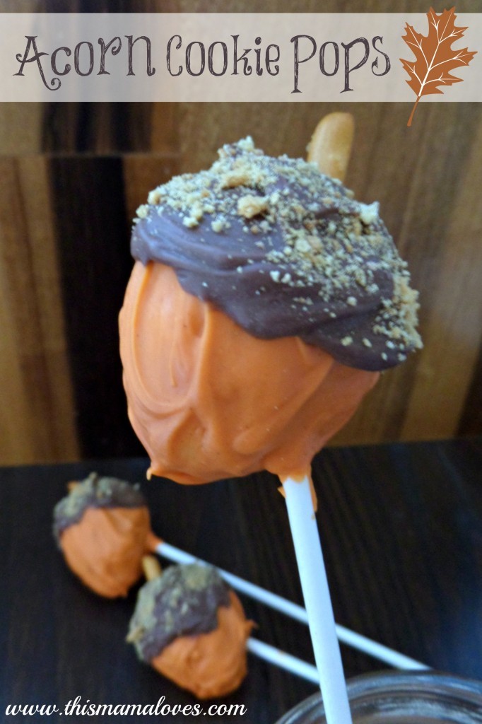 Acorn Cookie Pops