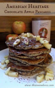 American Heritage Chocolate Apple Pancakes