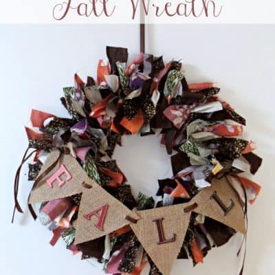 Fabric Scrap Fall Wreath