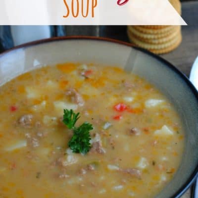 Cheeseburger Soup in the Crockpot