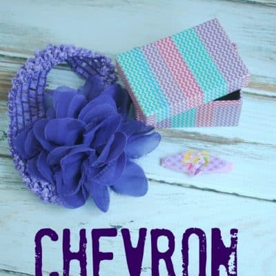 How to make a DIY Chevron Trinket Box with washi tape