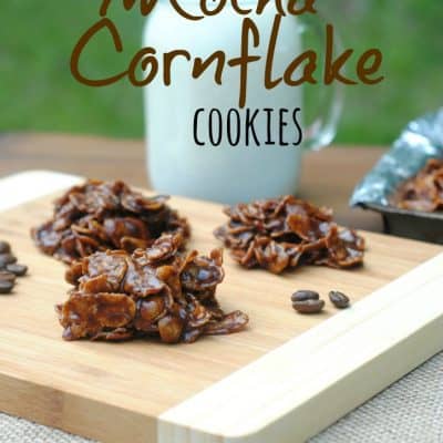 Mocha Cornflake No Bake Cookies