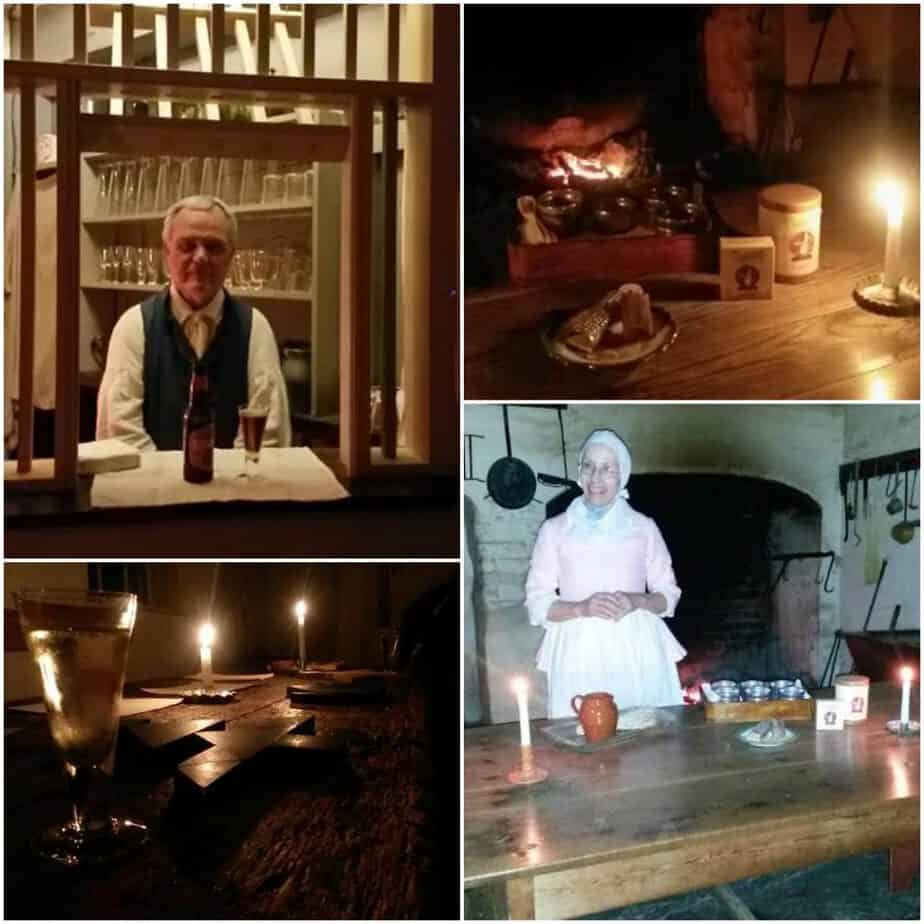 the Salem Tavern by candlelight