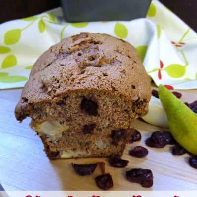 Chunky Pear and Cranberry Bread