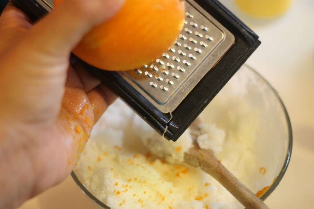 coconut citrus scrub grate