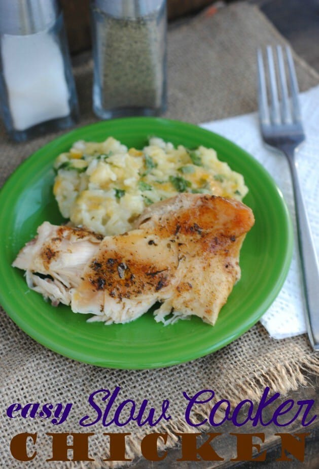 easy slow cooker chicken 