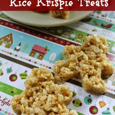 Gingerbread Rice Krispie Treats