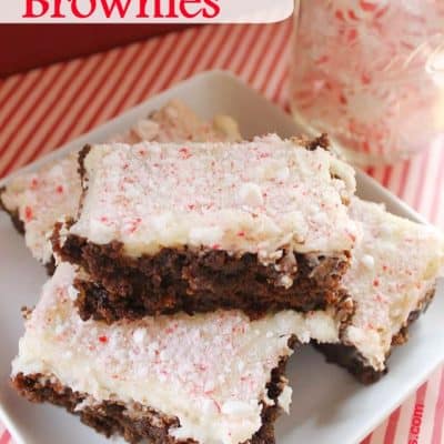 Iced Peppermint Double Chocolate Brownies