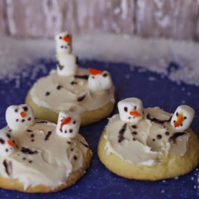 Melted Snowman Cookies