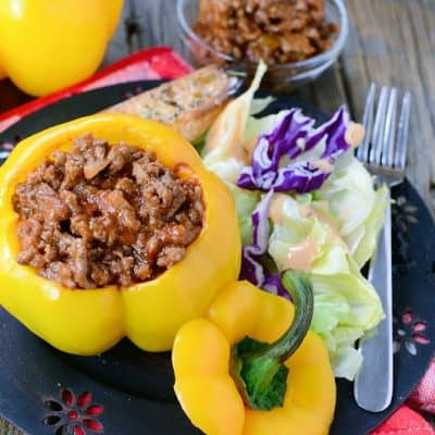 Sloppy Joes Stuffed Peppers Easy Dinner Recipe