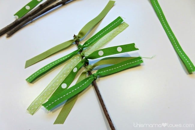 ribbon Christmas tree tutorial