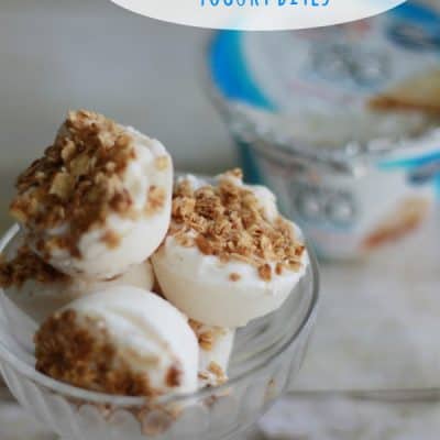 Apple Cobbler Yogurt Bites