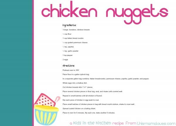 chicken-nugget-recipe-cards