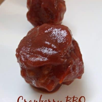 Cranberry BBQ Turkey Meatballs