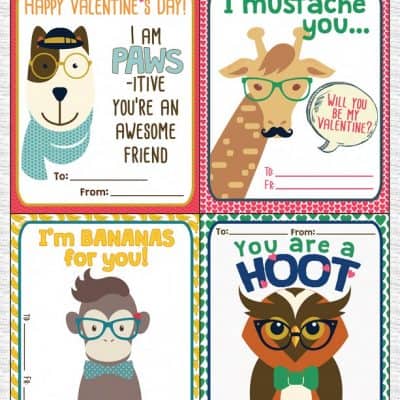 {Free} Printable Hipster Valentines