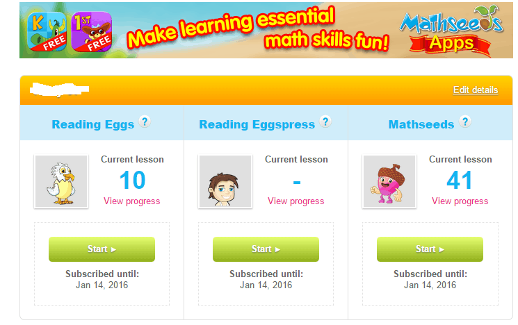 reading eggs progress 5 year old