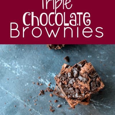 {Good for you} Triple Chocolate Brownies