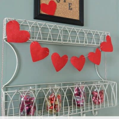 Felt Heart Bunting Valentine Craft