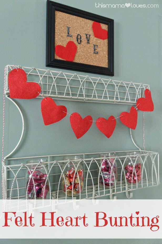 Felt Heart Bunting