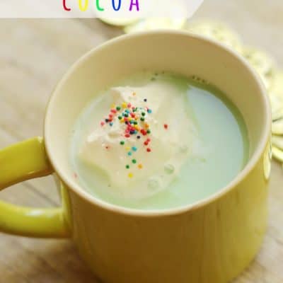 Leprechaun Cocoa: White Hot Chocolate Recipe