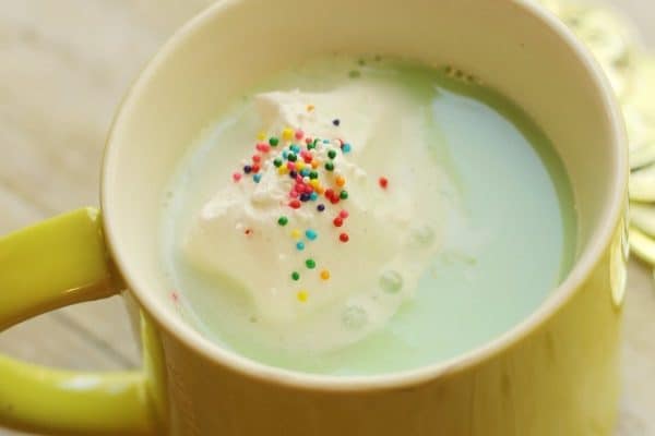 Leprechaun Cocoa Green Hot Chocolate for St. Patrick's Day