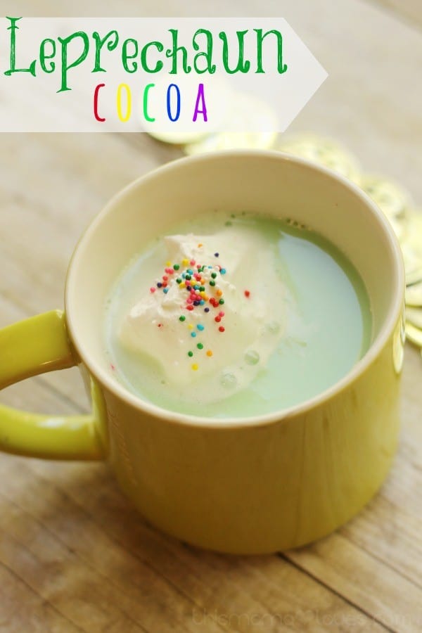 Leprechaun Cocoa Green Hot Chocolate for St. Patrick's Day