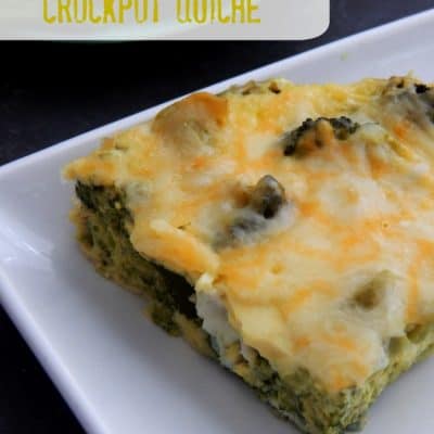 Green Veggie Crockpot Quiche