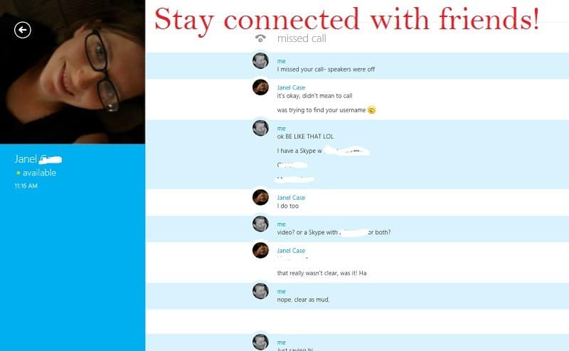 skype chat