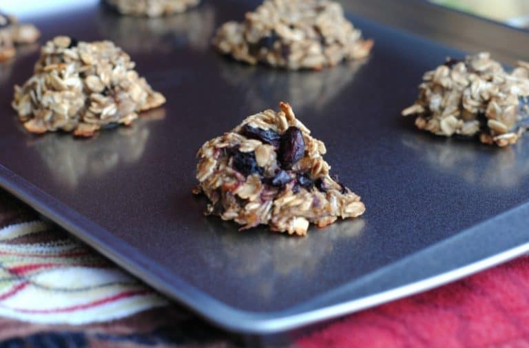 Banana Blueberry Oatmeal Breakfast Cookie This Mama Loves
