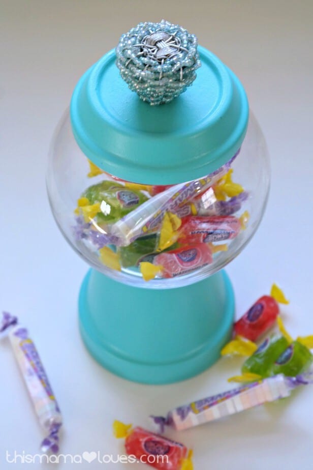 Flower Pot Candy Jar