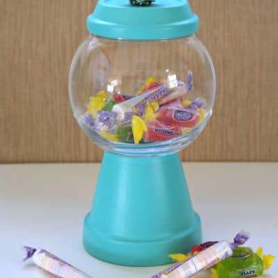 Flower Pot Candy Jar