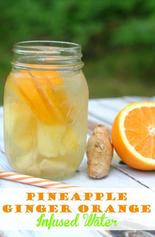 Pineapple Orange Ginger Infused Water